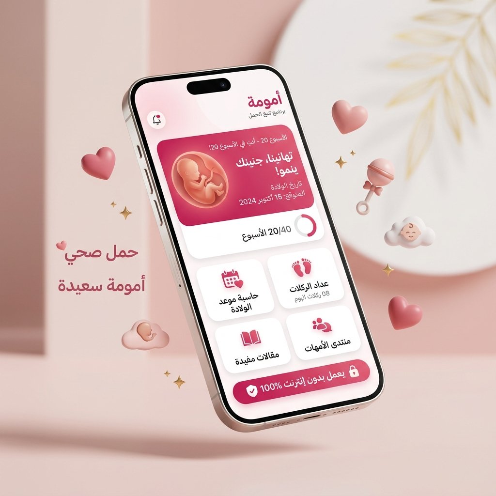 معاينة تطبيق أمومة لمتابعة الحمل